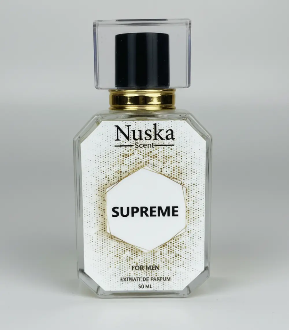 Supreme men’s perfume by Nuska Scents – long-lasting woody and spicy fragrance for men in Pakistan
